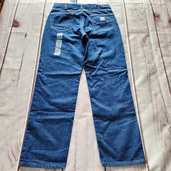 NWT Carhartt Flame Resistant Relaxed Fit Signature Blue Jean | Men's Size 35x32 - Picture 7 of 15